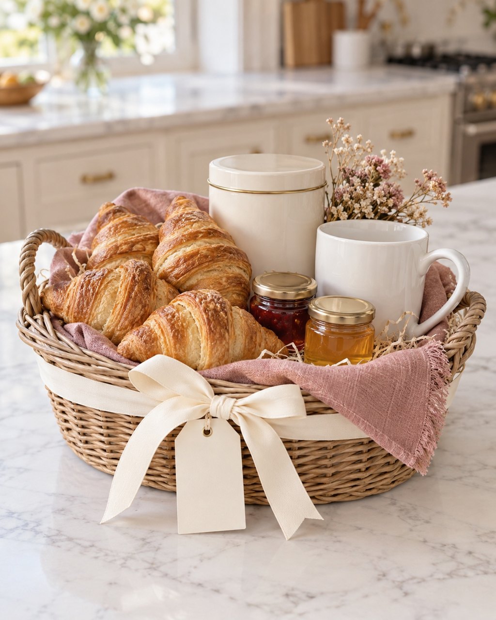 Gift baskets handmade by The Ivory Bow